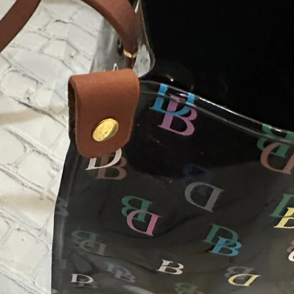 Dooney & Bourke Black Multi Monogram IT medium shopper - Picture 9 of 12